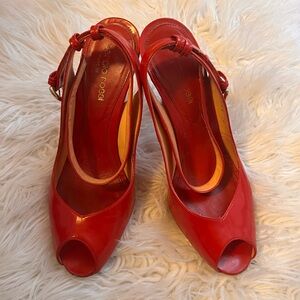 Sergio Rossi red heels sz 36